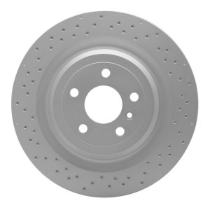 Mercedes-Benz GL550 Brake Rotor (1) - Rear - R1 Concepts - GeoSPEC Coated - Drilled - 2013